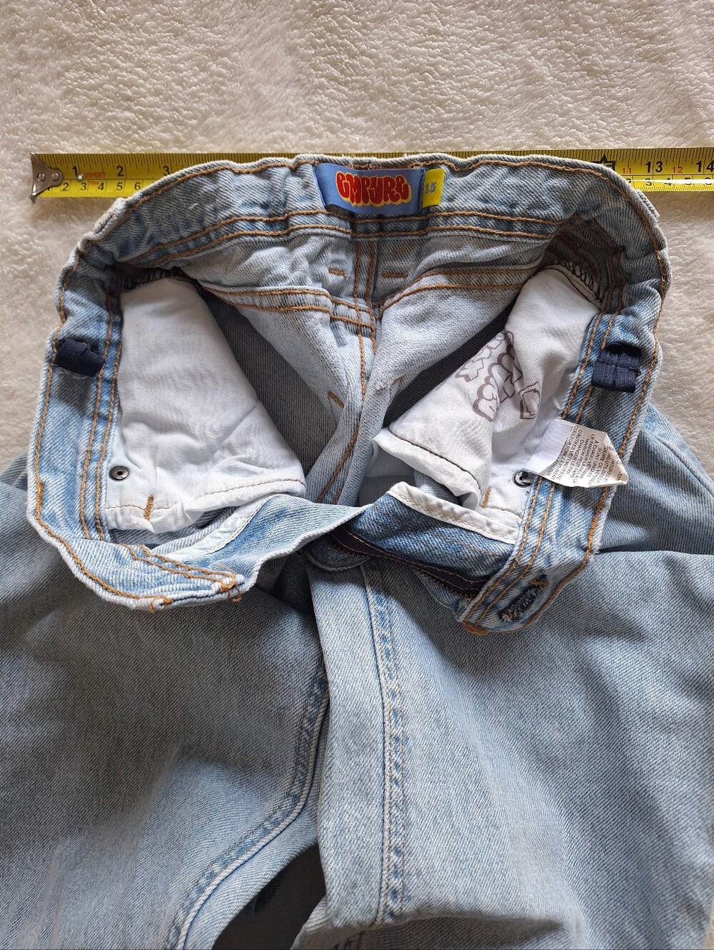 Empyre Kids Colby Loose Fit Baggy Skate Jeans Light Wash Size 25 Youth L - Picture 4 of 6